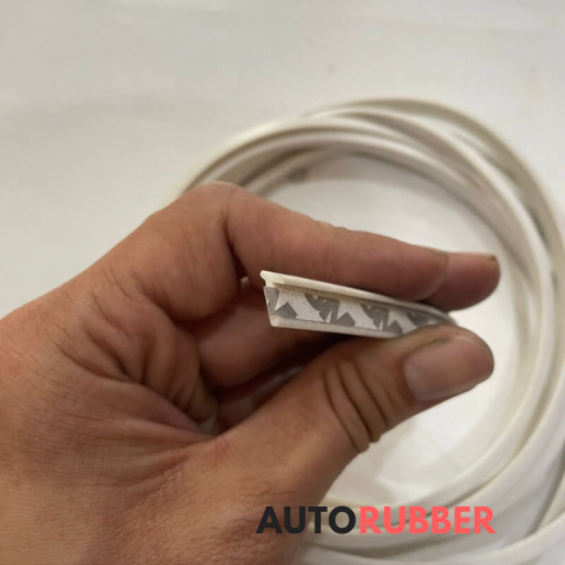 Karet List T Spakbor karet Bodykit Over fender Double Tape 3M Putih