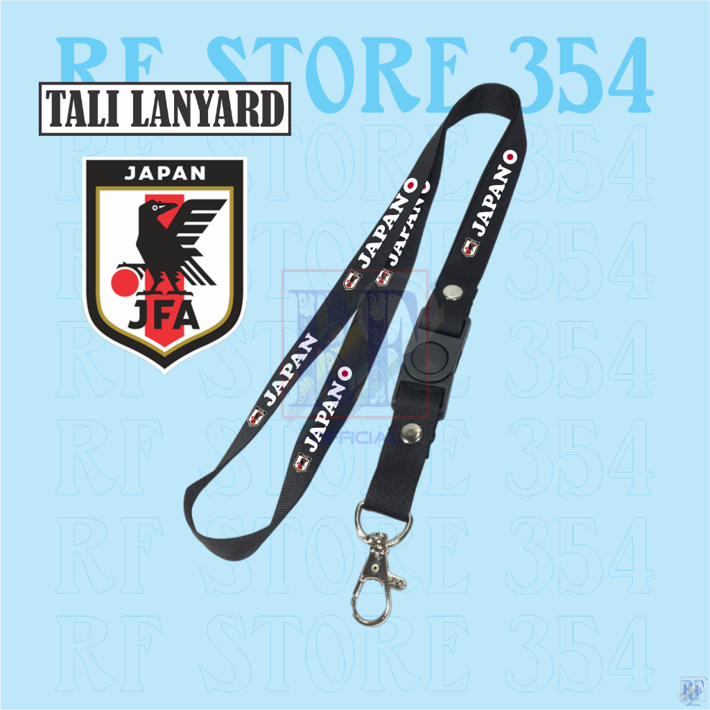 TALI LANYARD JAPAN LOGO - JEPANG LOGO | TALI GANTUNGAN TIMNAS JEPANG / JAPAN | JFA | J-LEAGUE TALI I