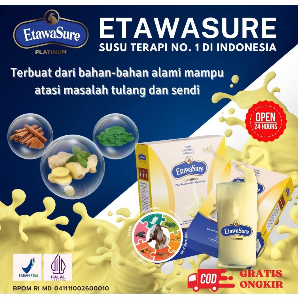 

[ BARU TERLARIS ] Etawasure Original Susu Kambing Etawa Bantu Atasi Masalah Tulang Nyeri Sendi Rematik Pegal Linu