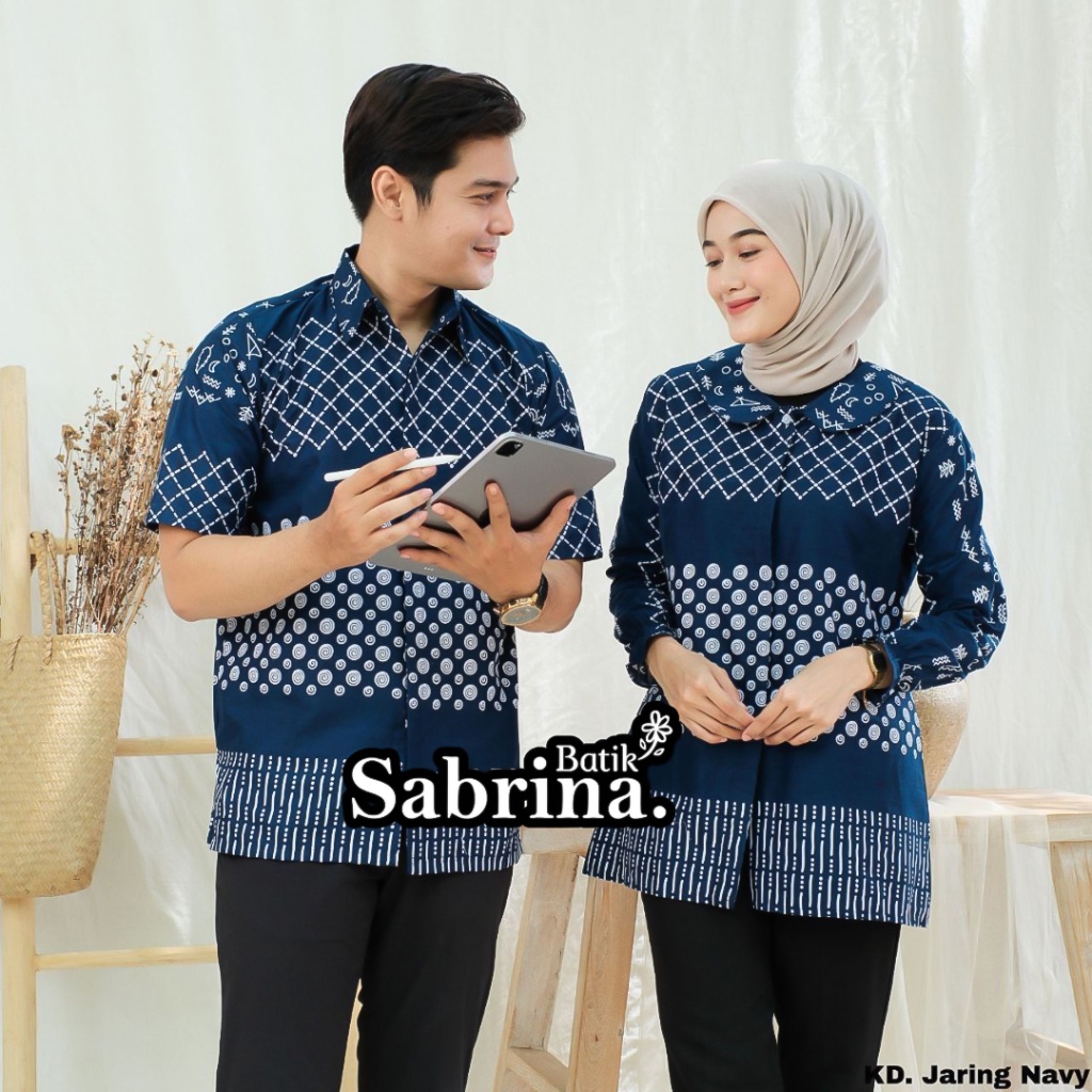 Batik Couple Modern Batik Sabrina Batik Atasan Batik Kerja Kantor Wanita