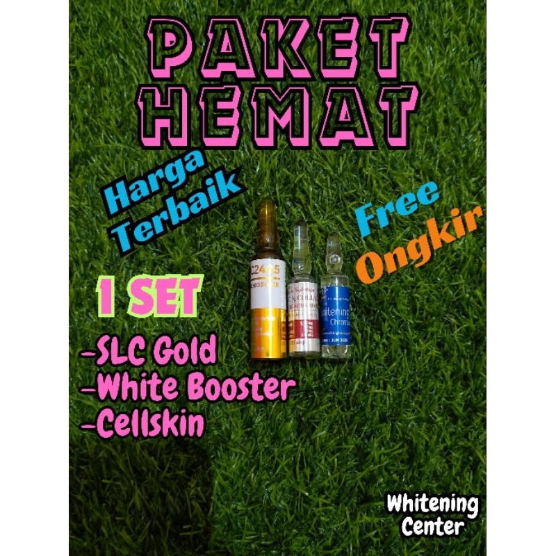 paket hemat slc24a5 gold + white booster + cellskin