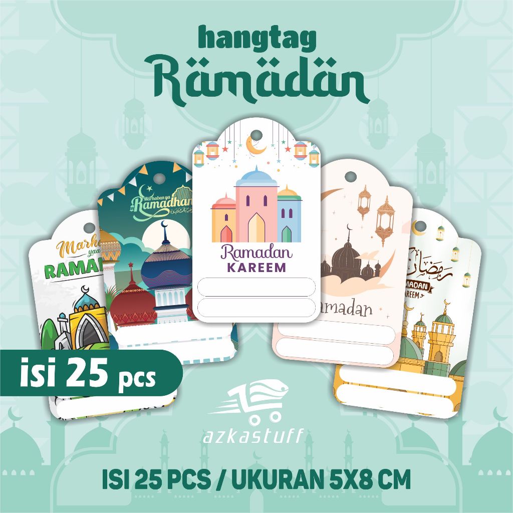 

HANGTAG RAMADHAN KAREEM - TAG RAMADHAN RAMADHAN HAMPERS HANG TAG RAMADHAN