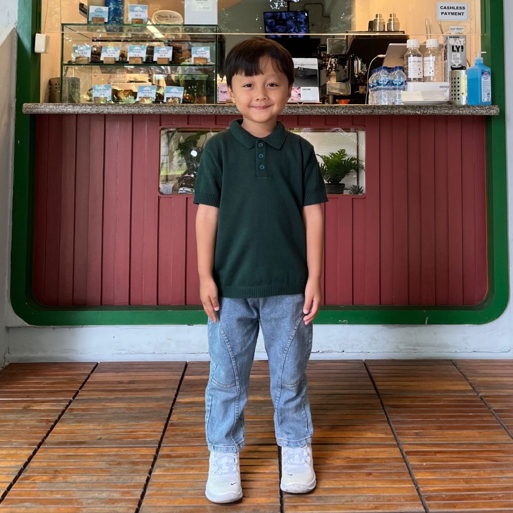 Buddy - Knit Polo Shirt - Kaos Polo Anak Rajut