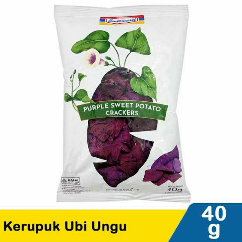 

Indomaret kripik ubi rasa madu , ungu & rasa mix 40gr