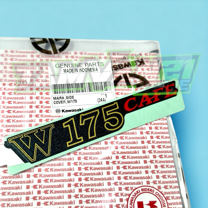 STICKER STRIPING BODY KAWASAKI W175CAFE W175 CAFE ORIGINAL
