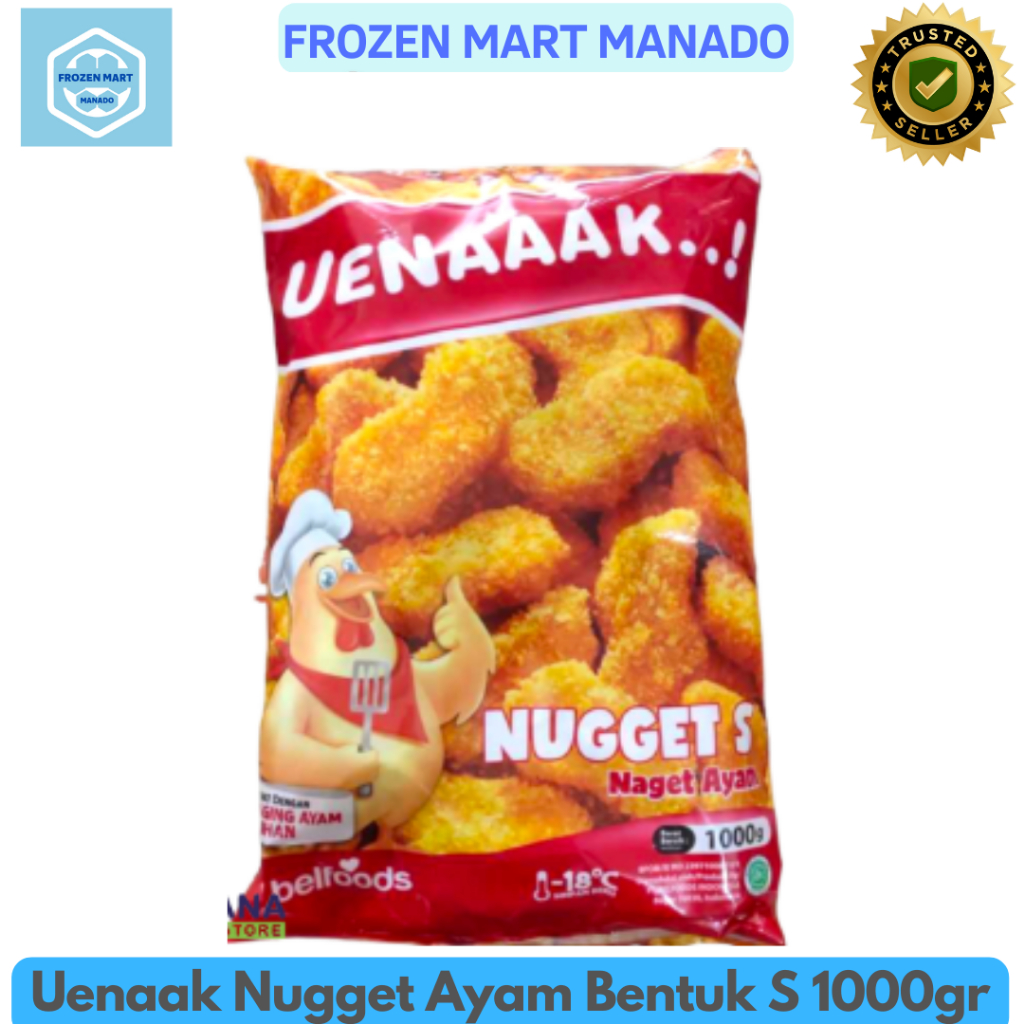 

Uenaak Nugget Ayam Bentuk S 1000gr - Frozen Mart Manado (Frozen Food Manado)