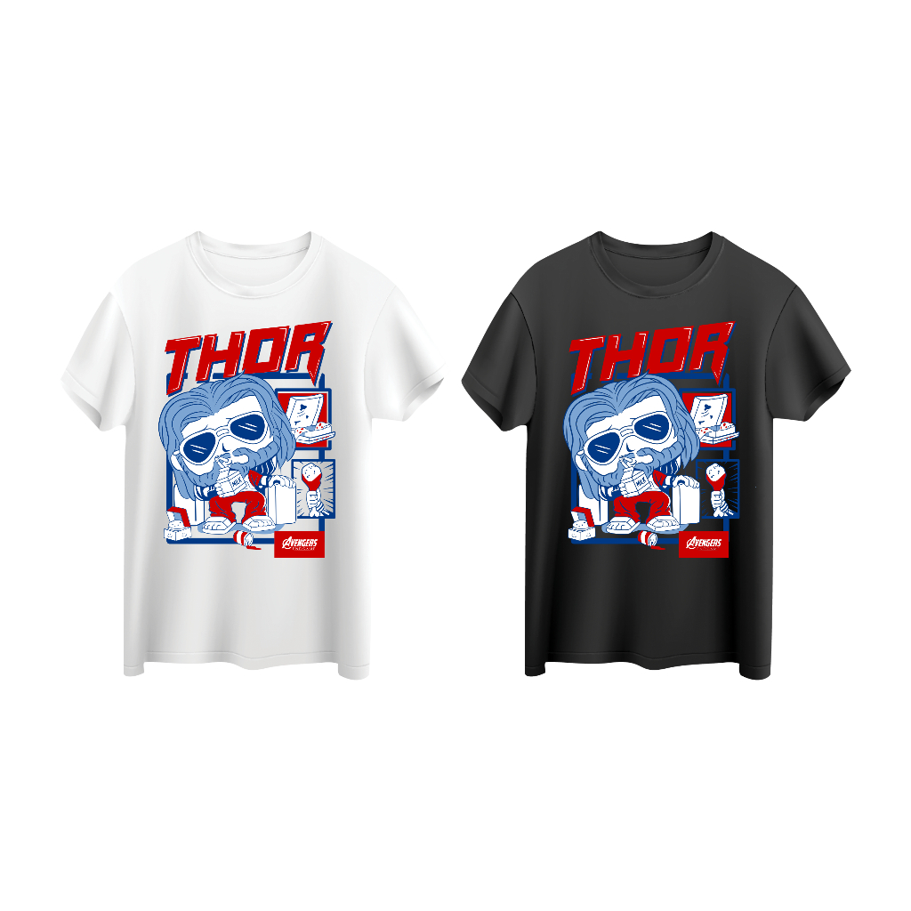 (88018) - LITTLE THOR Promo Cetak Kaos Custom Printing Kaos Cotton Combed 24s DTF