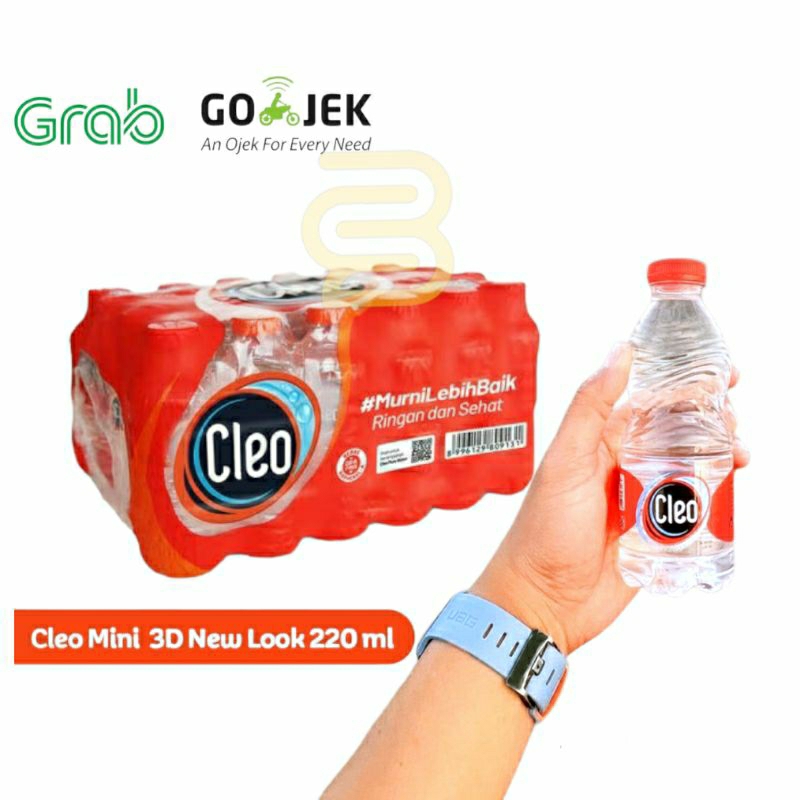 

Air Mineral CLEO Mini 220 ml isi 24 Botol Kecil Imut