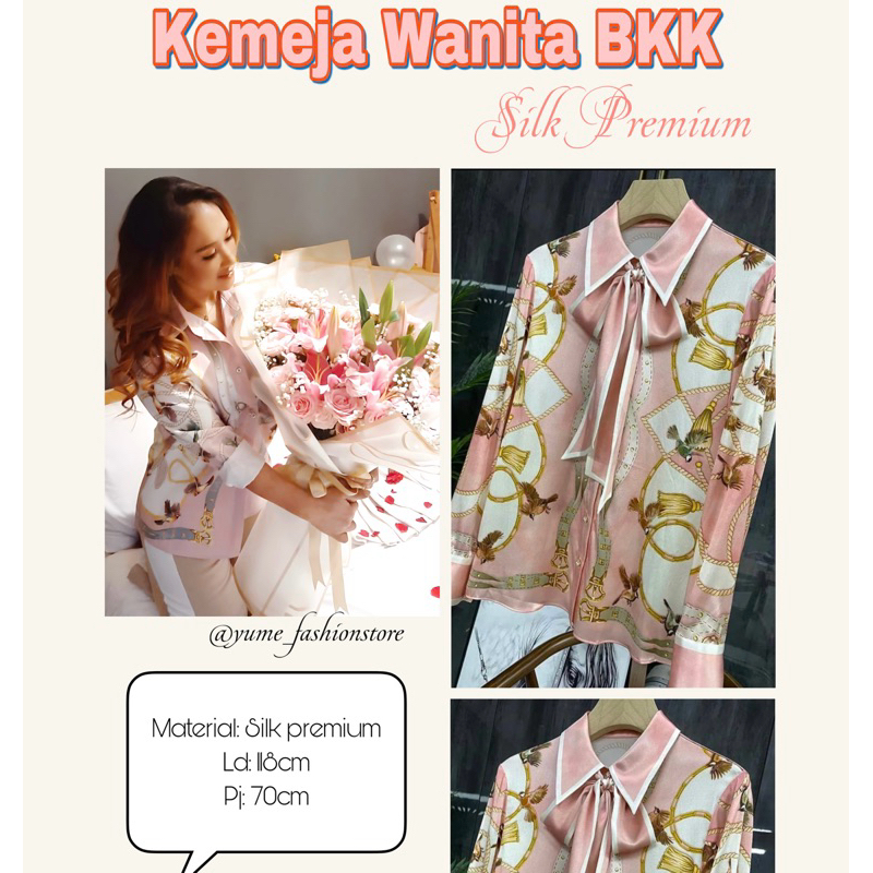 KEMEJA WANITA  PRINTING/ATASAN KEMEJA PREMIUM