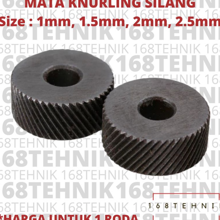 Lit MATA KNURLING SILANG 2MM  MATA KARTEL  RODA KNURLING