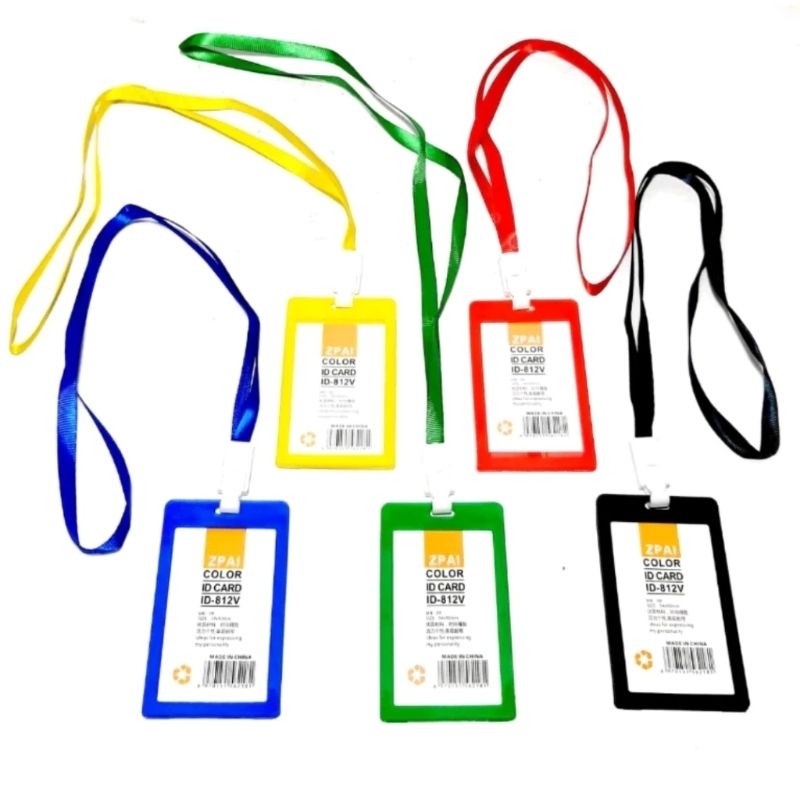 

Name Tag ID CARD Holder Nilon + Tali Lanyard BISA DI BUKA / Nametag / Id Card Murah