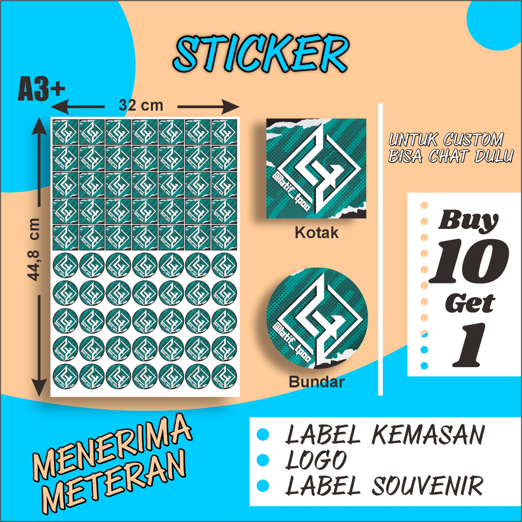 

sticker ukuran A3+ cutting