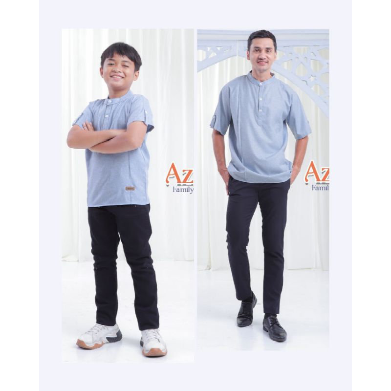 [ AZKHA ] By Minekids koko couple ayah dan anak baju koko lebaran koko murah dan bagus toko baju kok