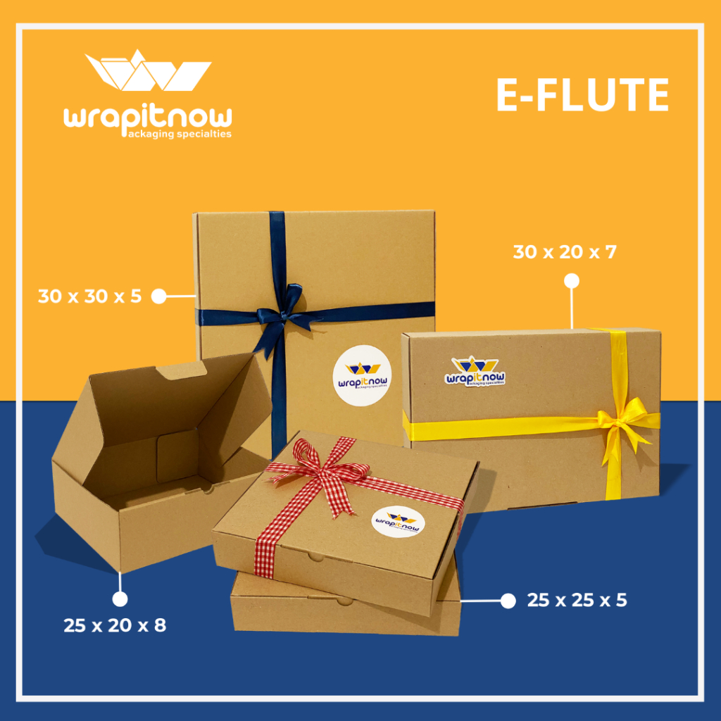 Kardus Eflute Die Cut 25x20x8 Dus Eflute Box Dus Hampers Gift Box Dus Tas Dus Packing Olshop