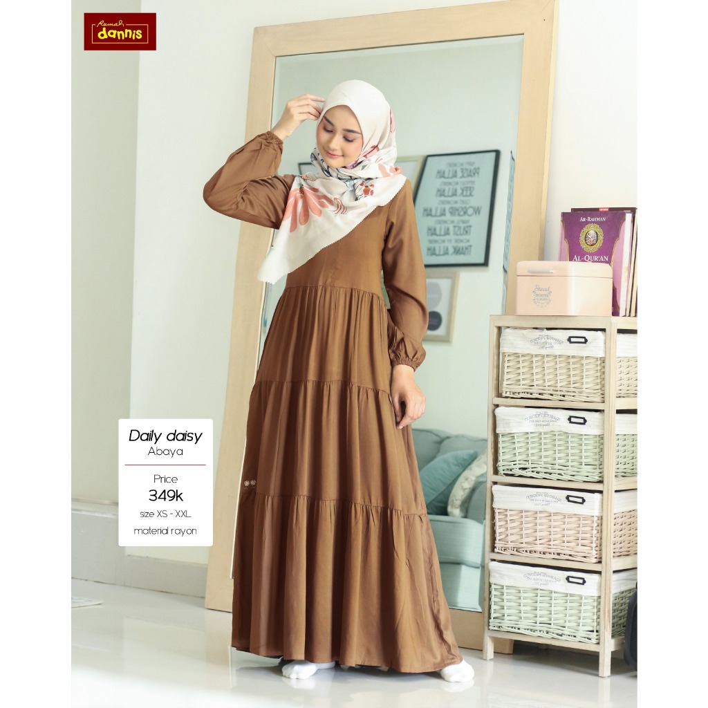 DANNIS COLLECTION OFFICIAL ABAYA DANNIS DEWASA TERBARU D` DAILY DAISY