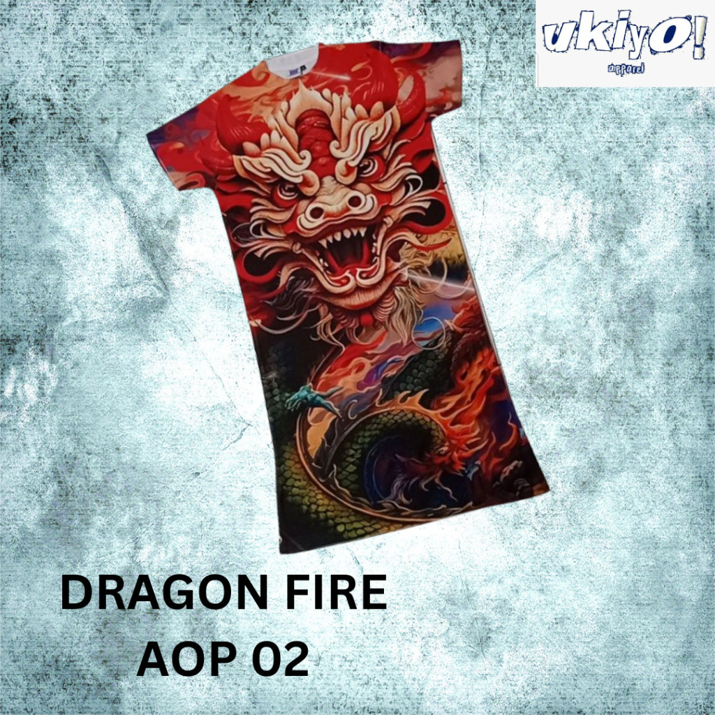 DRESS TAG THAILAND DRAGON MIX 02 AOP ( ALL OF PRINT )