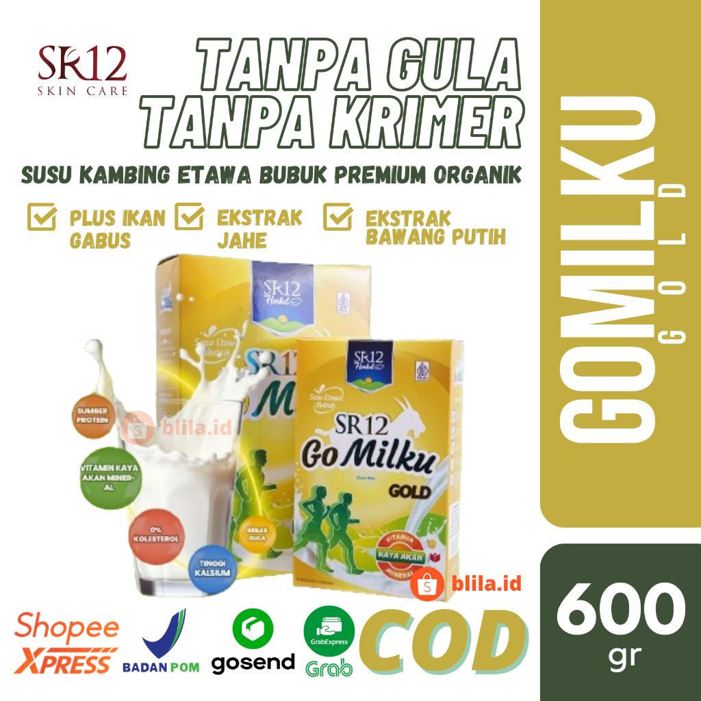 

GoMilku Gold SR12 600gr Go Milku Ori Susu Kambing Etawa Bubuk Original Ekstrak Jahe Bawang Putih