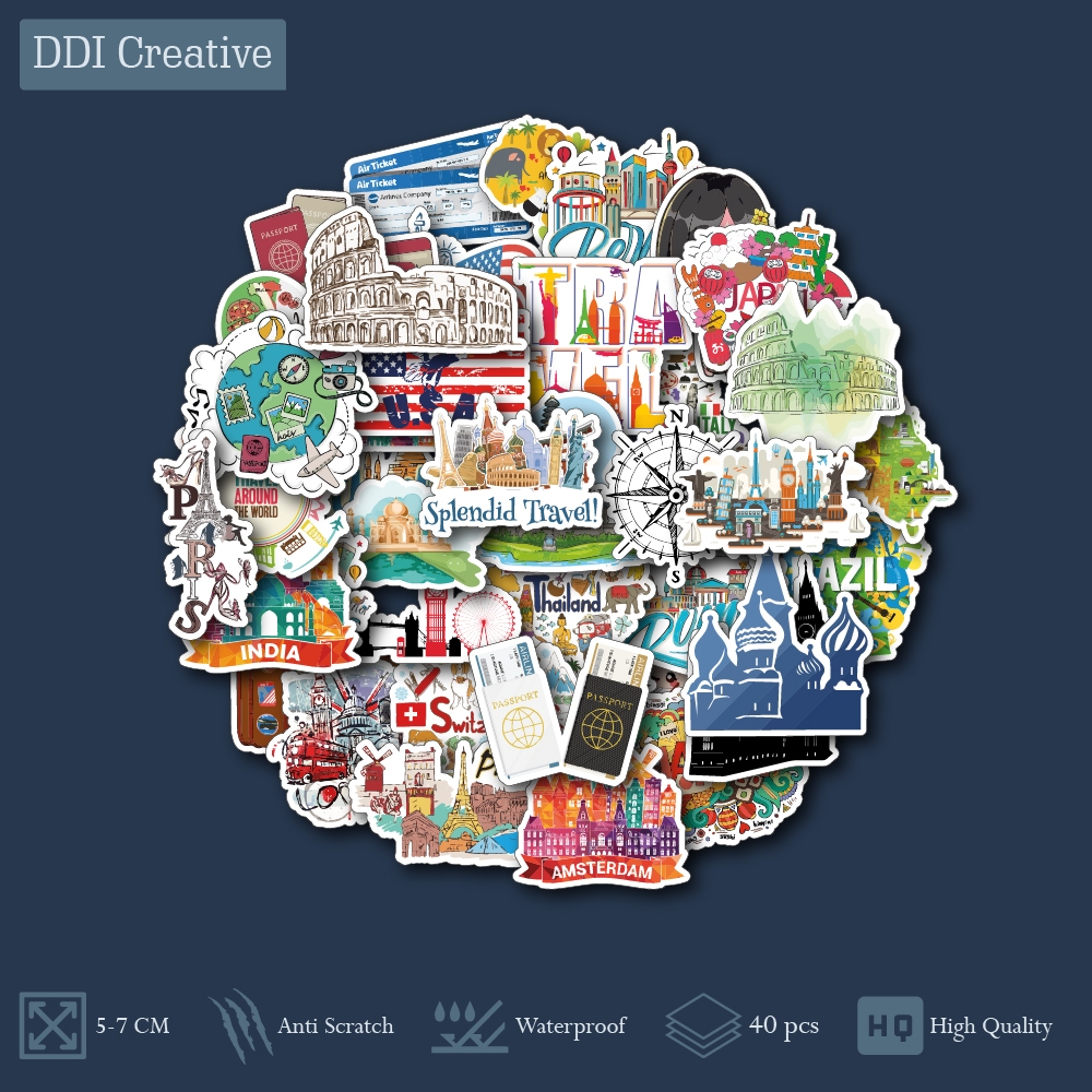 

STIKER TRAVEL | STICKER TRAVEL LAPTOP HELM TUMBLR KOPER