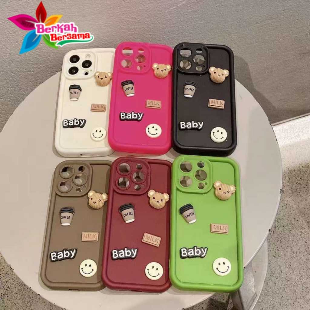 GC86 CASE SOFTCASE SILIKON 3D LUCKY BEAR HAPPY SMILE SHOCKPROOF BUMPER CASE FOR OPPO A1 A98 A3S A5 A