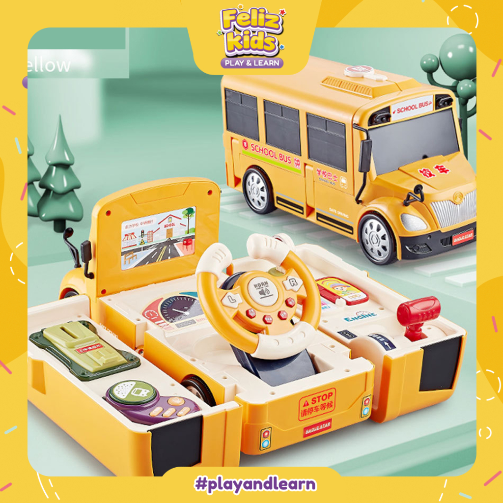 [FELIZKIDS] [FK141] Mainan bus simulator bus Keren BINGKISAN KADO HADIAH ULANG TAHUN COWO LAKI LAKI 