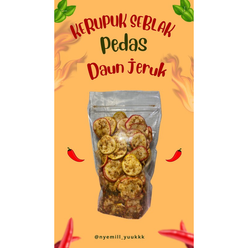 

Kerupuk Seblak Pedas Daun Jeruk