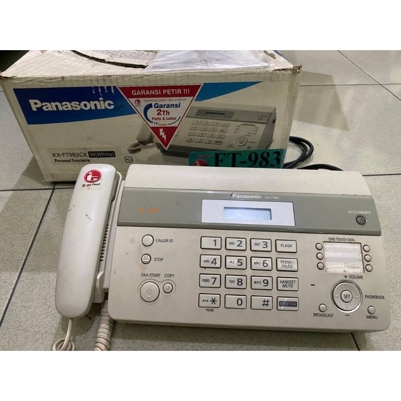 mesin fax panasonic KX-FT983CX second