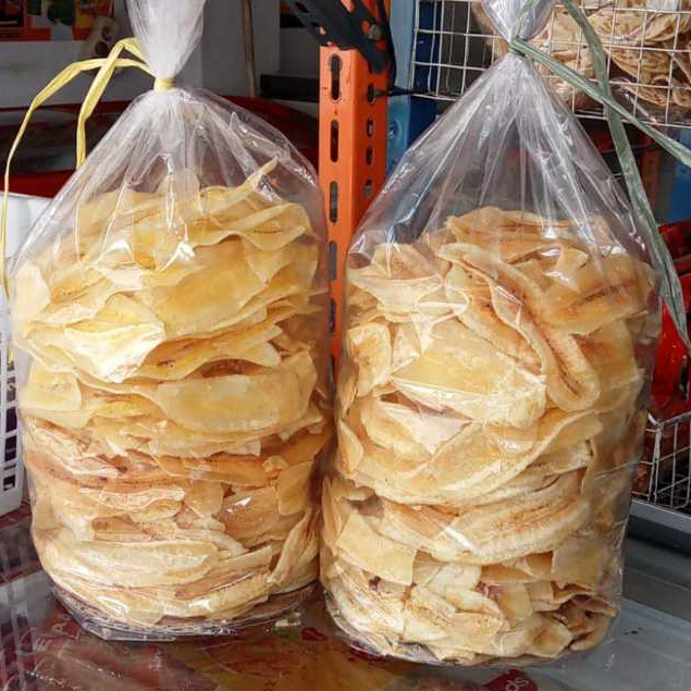 

Keripik Pisang Kepok / Keriprik Pisan Asin Manis Enak