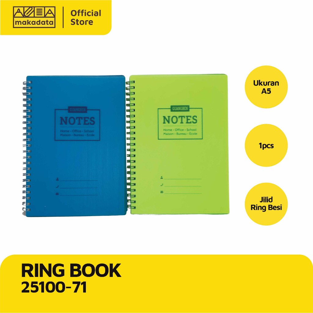 

RING BOOK / BUKU SPIRAL / BUKU TULIS A5 25100-71