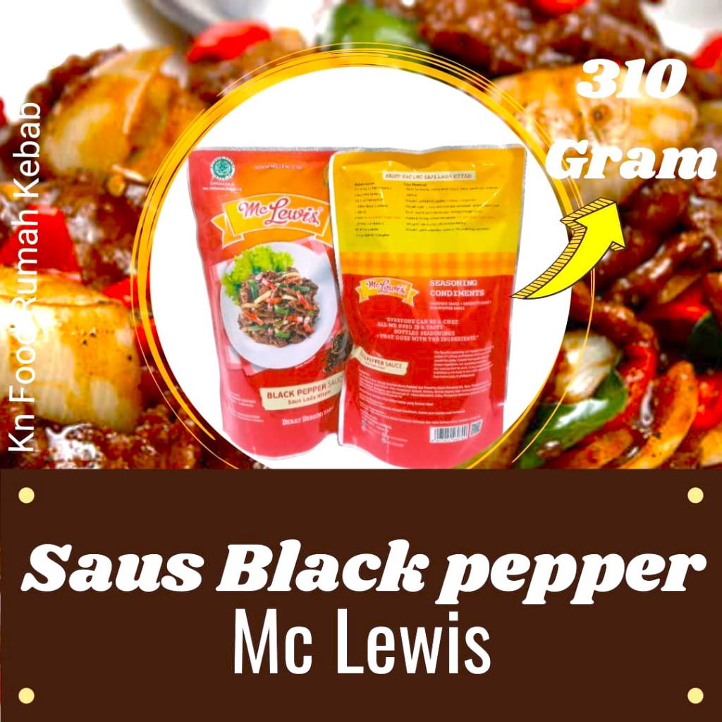 

Mc Lewis Blackpepper Sauce 310gr Saus Lada Hitam 310 grm Mc Lewis