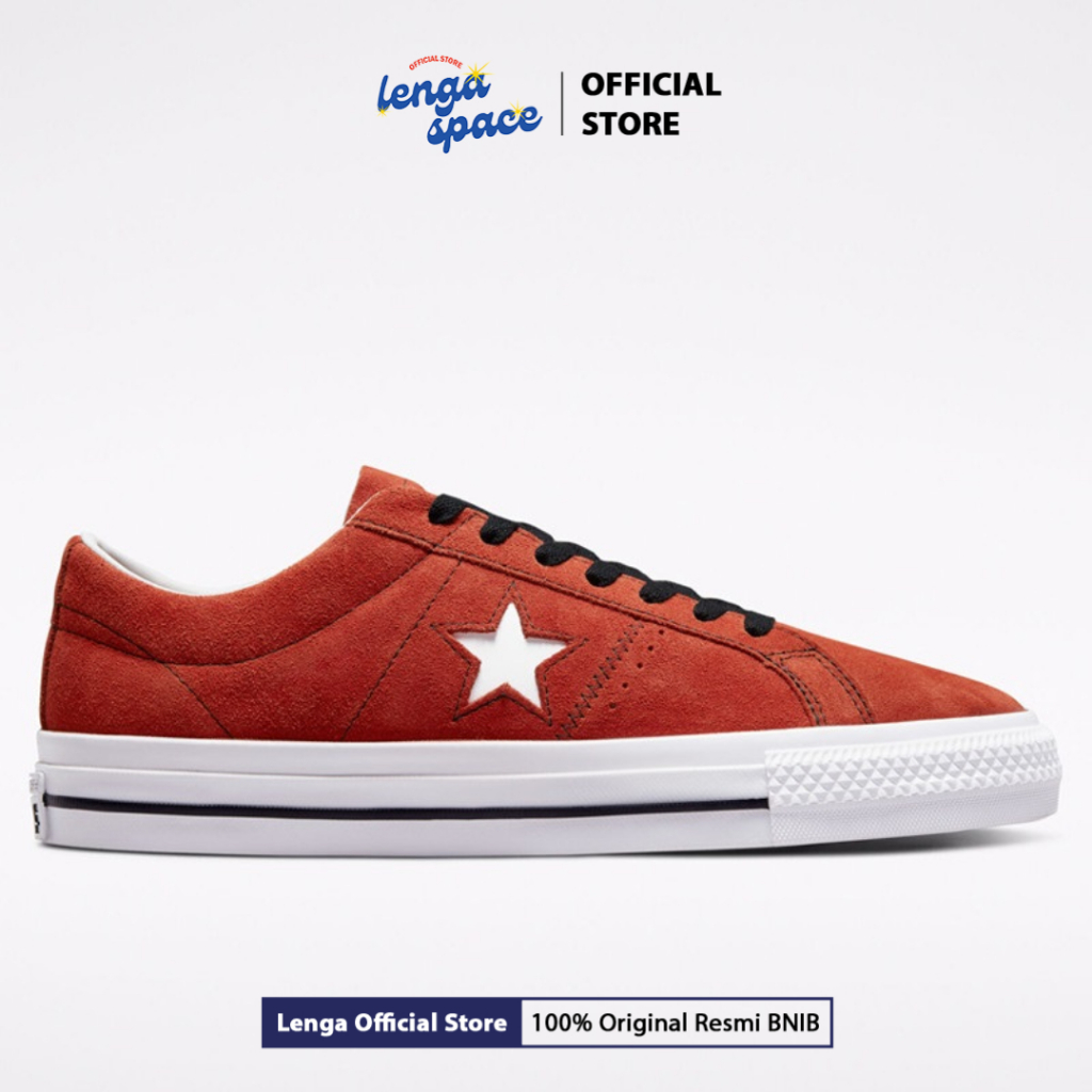 Converse One Star Pro Suede Fire Opal Mens ORIGINAL