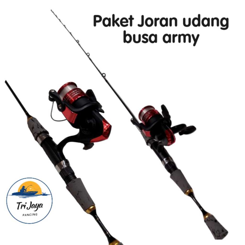 Paket Joran Udang Wader / ikan kecil 100cm 120cm dan 135cm Reel+Senar
