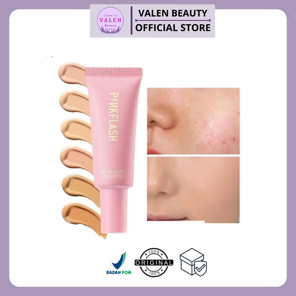 PinkFlash (F03) Foundation Lasting Matte Foundation PinkFlash Foundation Pink Flash Alas Bedak PinkF