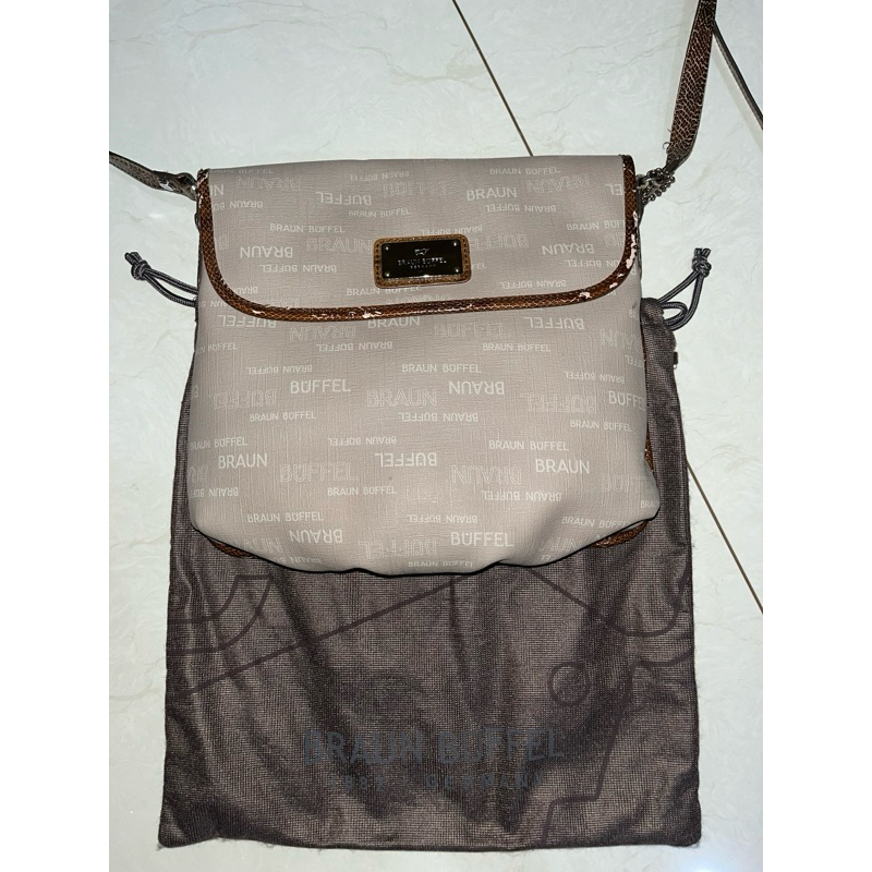 BRAUN BUFFEL CROSSBODY - PRELOVED