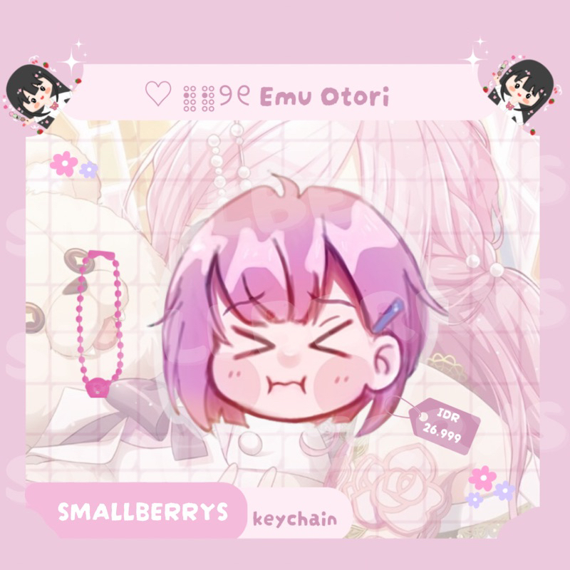 Emu otori project sekai head keychain