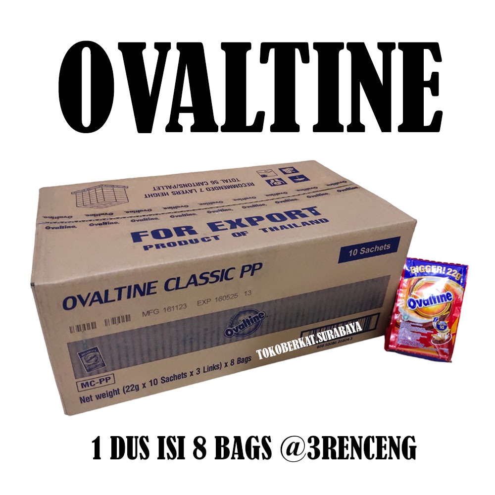 

OVALTINE CHOCOLATE MALT DRINK DUS ISI 24RENCENG