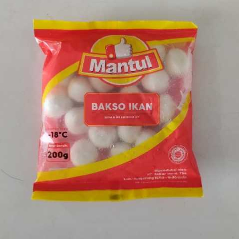 

Bakso Ikan Mantul Berat Bersih 200gr Fish Ball Halal