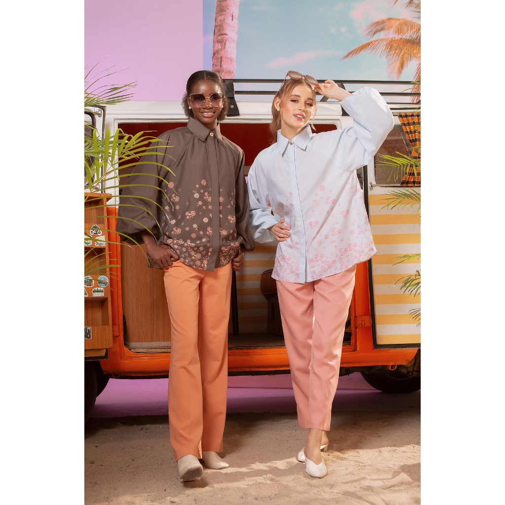 Ayu by Ayu Lestari X Barbie - Barbie Retro Flowers Puffy Shirt