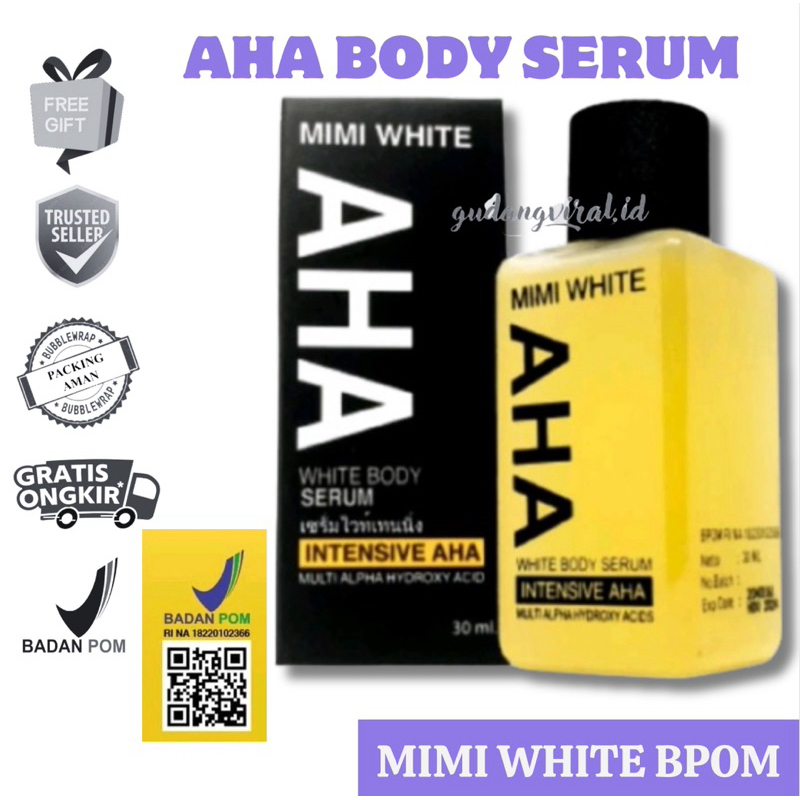 -GV- MIMI WHITE BPOM AHA MIMI BODY SERUM MIMI WHITE