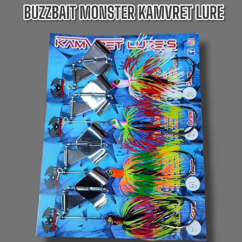 BUZZBAIT MONSTER KAMVRET LURE. BUZZBAIT TOMAN. UMPAN TOMAN KILER.