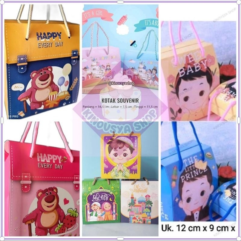 

Box Souvenir Ulang tahun/Goodie Bag Kekinian/Kotak Kado/Goodie Bag Lebaran