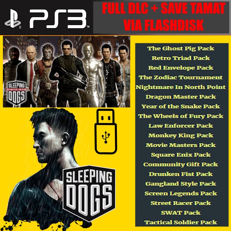 Sleeping dogs full dlc + save tamat ps3 hen cfw