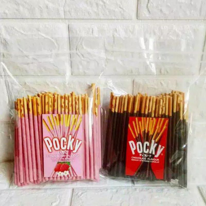 

Biskuit stick Glico Pocky 200gr poky coklat poki strawberry almond pokypoky cookies & cream