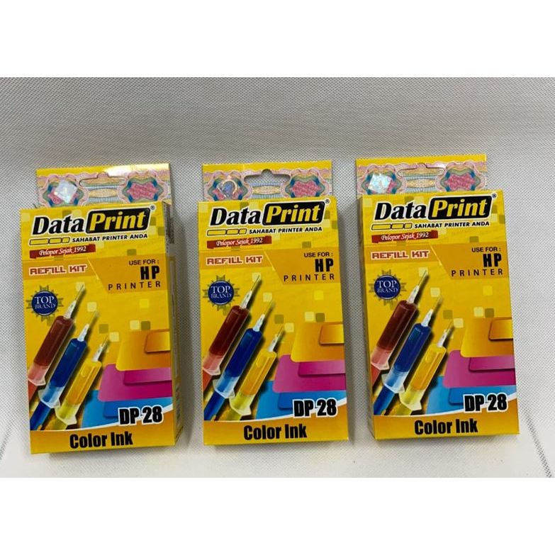TINTA DATA PRINT HP WARNA 28 | TINTA DATAPRINT 28 HP WARNA | TINTA SUNTIK DATA PRINT WARNA