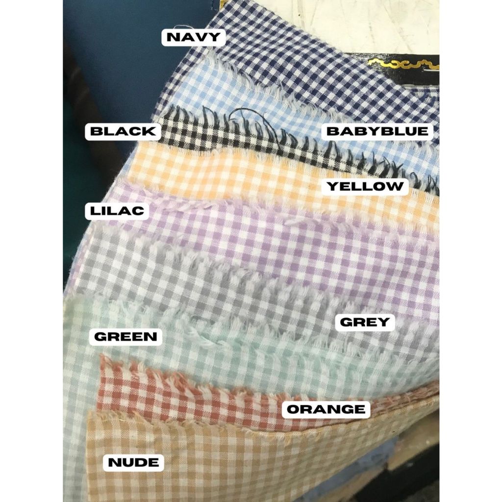 kain katun kotak kotak kecil