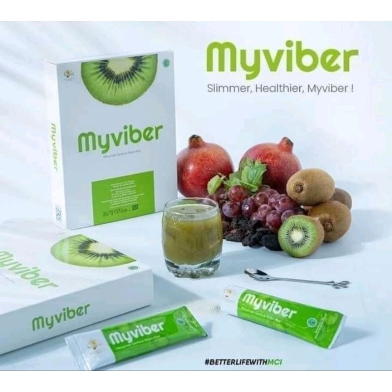 

MYVIBER MCI minuman kesehatan rasa kiwi isi 20 saset