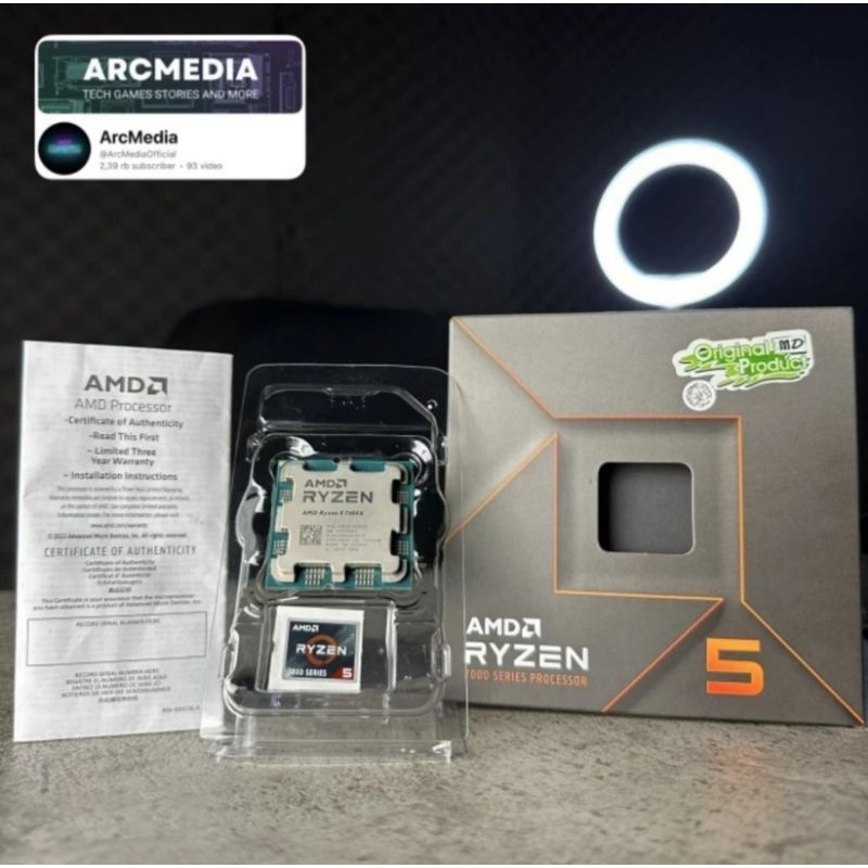 PROCESSOR RYZEN 5 7600X GARANSI 2026 AMD NOT 7500F 7600 5600X 5 7 9