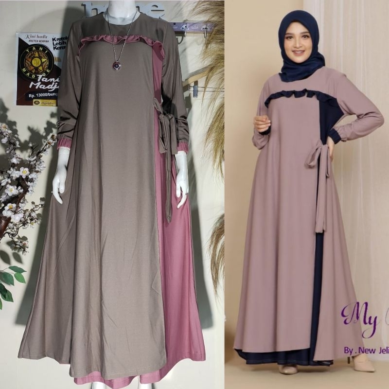 Gamis My Boutique Code A 051/Gamis My Boutique/Gamis Kekinian/Gamis Murah