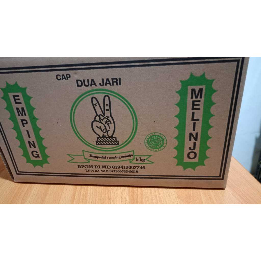 

emping belinjo 2 jari hijau 5kg/dus