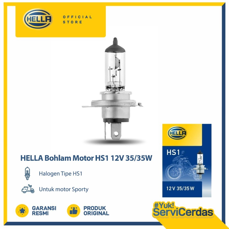 Hella Bohlam Motor HS1 12V 35/35W PX43T Standard