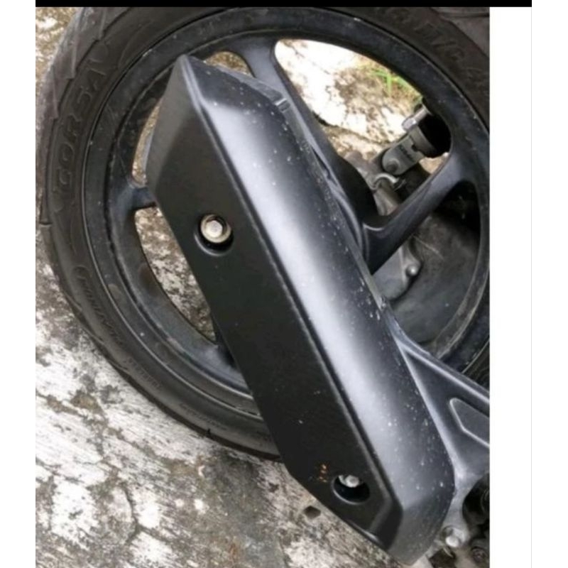 cover tutup knalpot beat fi tahun 2013-2015 starter kasar original honda